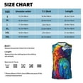 thumbnail image 5 of Balery Colorful Parrot Jungle Dream Men's Sleeveless Muscle Shirts Workout Tank Top, Moisture Wicking, Odor Protection-3X-Large, 5 of 8