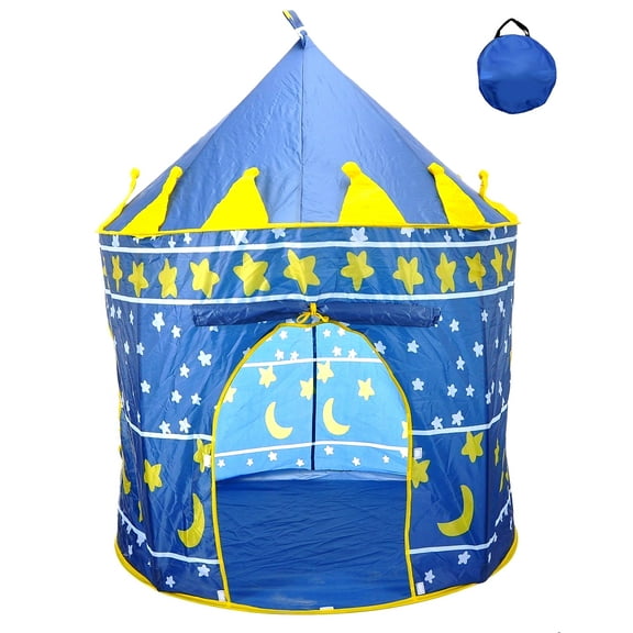 POCO DIVO Star Castle Prince House Indoor Blue Night Tent Outdoor Kids Play Hut