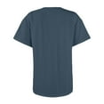 thumbnail image 5 of YMNXA Women'S T Shirts Short Sleeved Solid Color Button Fashion Comfortable Soft Top For Daily Wear Light Blue Xl, 5 of 6