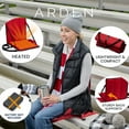 thumbnail image 4 of ARDEN Heated Stadium Seat, Foldable, Lightweight With Carrying Strap, Foam Cushion For Comfort, Adjustable, Back Support, Multi-Functional Use As Stadium Seat or Seat Pad, Navy/Navy, 4 of 9