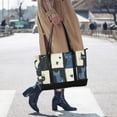 thumbnail image 4 of FORMRS Laptop Tote Bag for Women with 15.6" Computer Compartments Handbag, Black and Blue Cat, 4 of 7