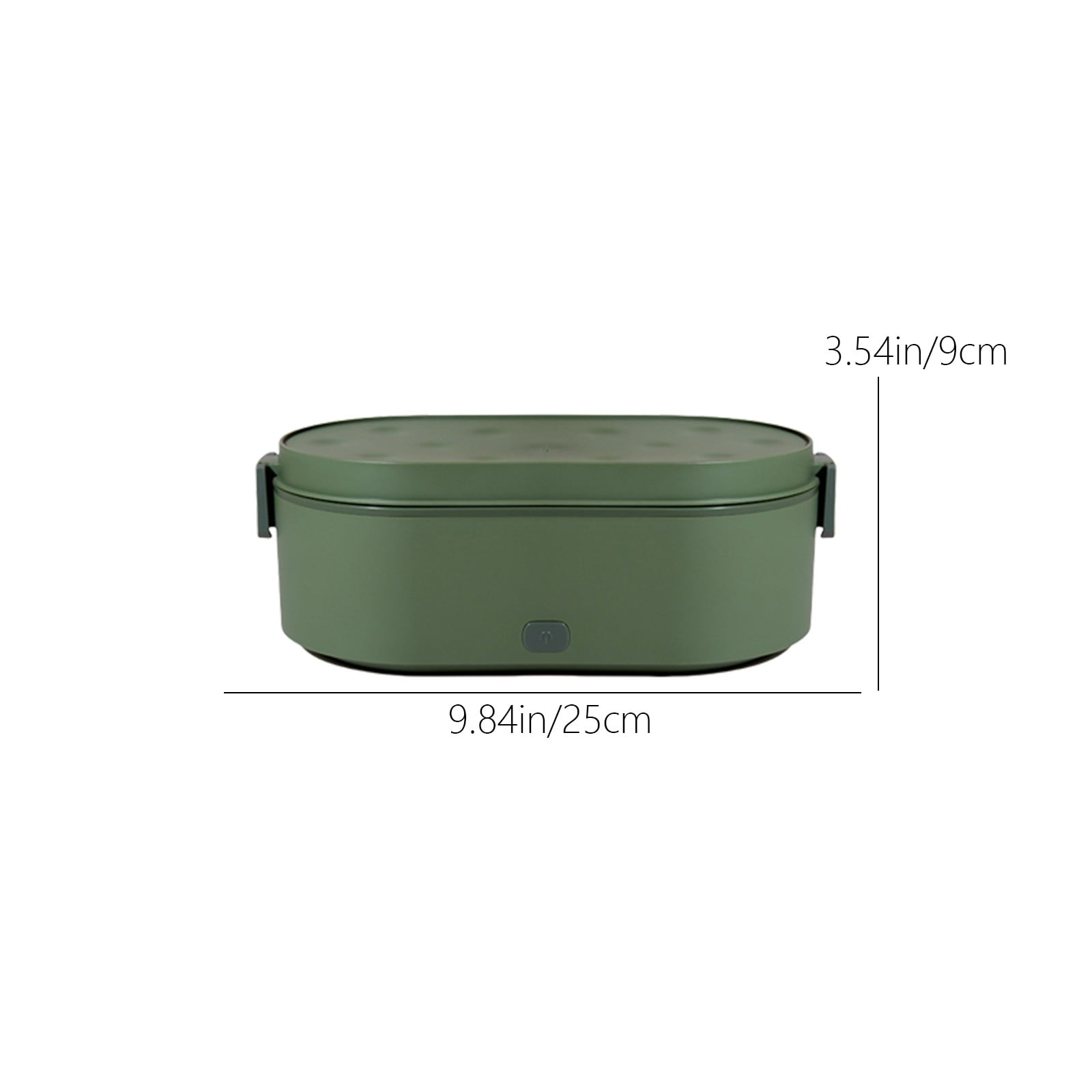 Cordless Electric Heating Lunch Box - Water-Free Car & Home Insulated Box, Automatic Heating Container for Office Worker Hot Meal Prep （ Green ）