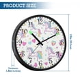 thumbnail image 3 of Voice Activated Clock with Glow Light 12 Inch Large Silent Wall Clock Battery Operated for Home Decor Unicorns and Magic Wands, 3 of 8