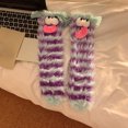 thumbnail image 2 of Lovskoo Winter Men and Women Coral Velvet Thickened Cute Novelty Gifts Novelty Socks Furry Floor Socks Light Blue, 2 of 3