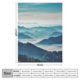 thumbnail image 4 of Chilfamy Mountain Range Throw Blankets Lightweight Decor for All Seasons - Flannel Material Blanket 50x60in, 4 of 6