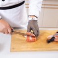 thumbnail image 3 of HAHDAXIA Gant en Cotte de Mailles, Gant Résistant aux Coupures de Qualité Alimentaire, Gant en Maille Métallique en Acier Inoxydable Gant de Coupe Couteau pour Boucher, Mandoline de Cuisine pour Écailler les Huîtres Chef Tranchage Filet de Poisson (X Grand, 3 of 7