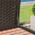 thumbnail image 5 of Suncast 124 Gal Extra Large Wicker Resin Outdoor Patio Storage Deck Box, Java, 5 of 5