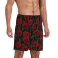 thumbnail image 2 of Lsque Short de Pyjama pour Homme Rose, Short de Pyjama, Coton Tricot Ultra Doux - Grand, 2 of 6