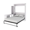 thumbnail image 3 of RoomAndLoft Windsor Queen Solid Wood Murphy Bed & 1 Pier & Side Desk in White, 3 of 4