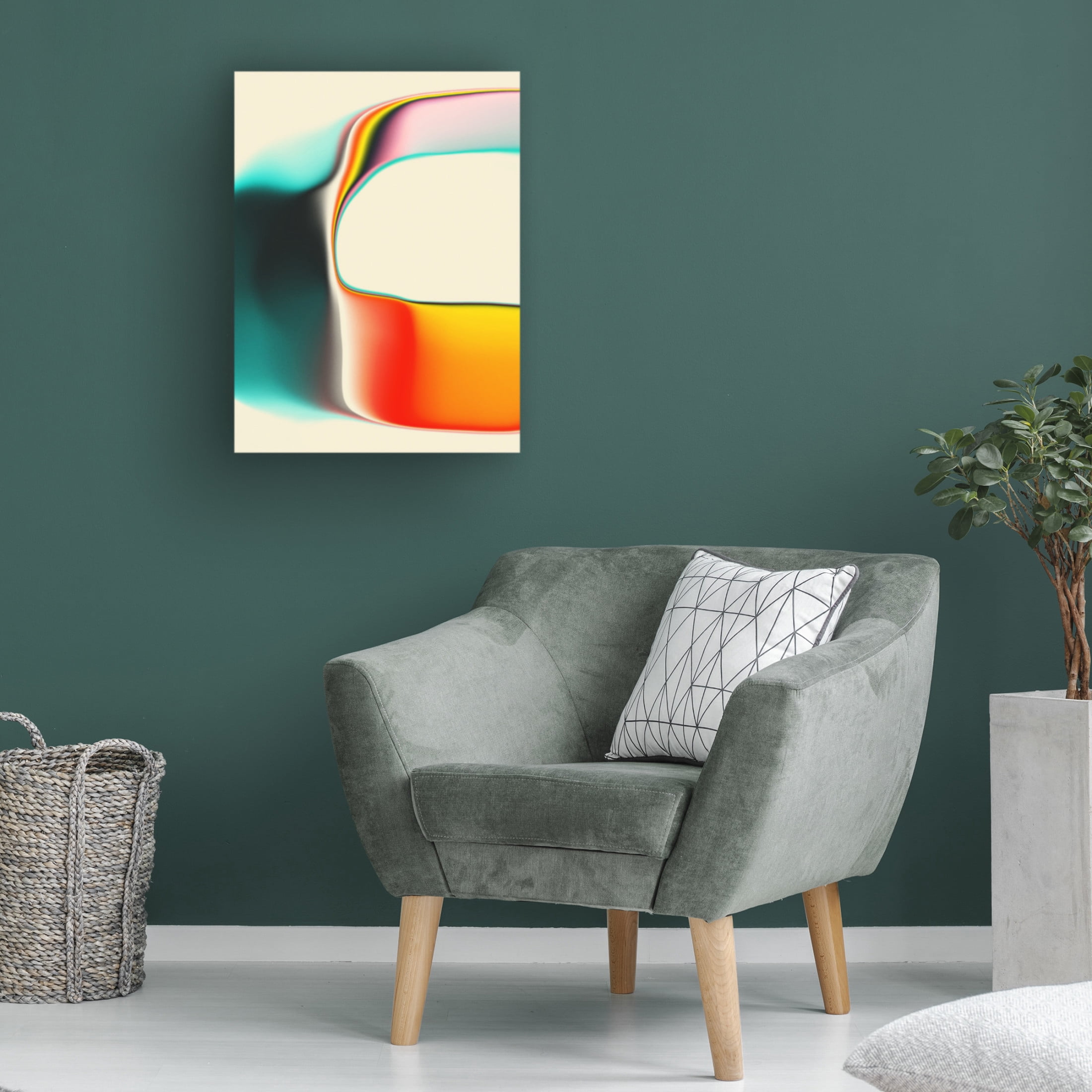 Trademark Fine Art Jazzberry Blue  Interference Canvas Wall Art