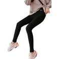 thumbnail image 3 of DYMADE Women High Waist Knit Fabric Plush Fleece Elastic Waist Ankle-Length Leggings, 3 of 4