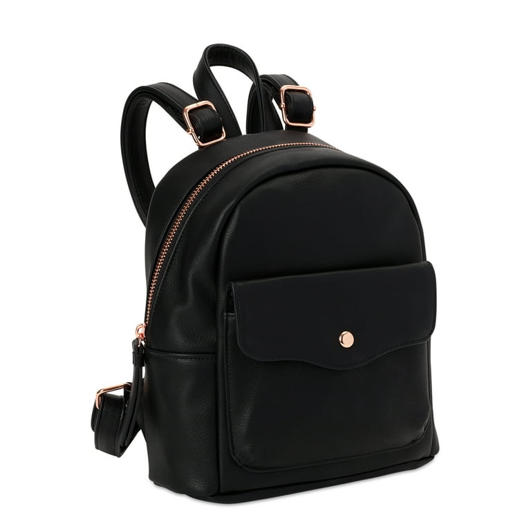 No Boundaries Women's Faux Leather Core Mini Backpack 