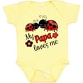thumbnail image 3 of Inktastic My Papa Loves Me with Cute Ladybugs Boys or Girls Baby Bodysuit, 3 of 5