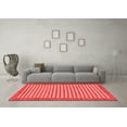 thumbnail image 3 of Ahgly Company Machine Washable Indoor Rectangle Abstract Red Modern Area Rugs, 2' x 5', 3 of 4