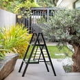 thumbnail image 3 of TOPTENG 2-Tier Foldable Aluminum Stepladder, Lightweight, Compact & Wide Design, 3 of 11