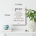 thumbnail image 3 of Bible Verse Art Wall Decor John 14:27 Peace Scripture Canvas Painting Prints for Home Dining Room Living Room Wall Decor Framed Artwork Christian Gifts(12x15 Inch), 3 of 5