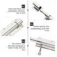 thumbnail image 2 of OULII 1Set Indoor Door Lock with Privacy Protection for House and Office in Silver, 2 of 8