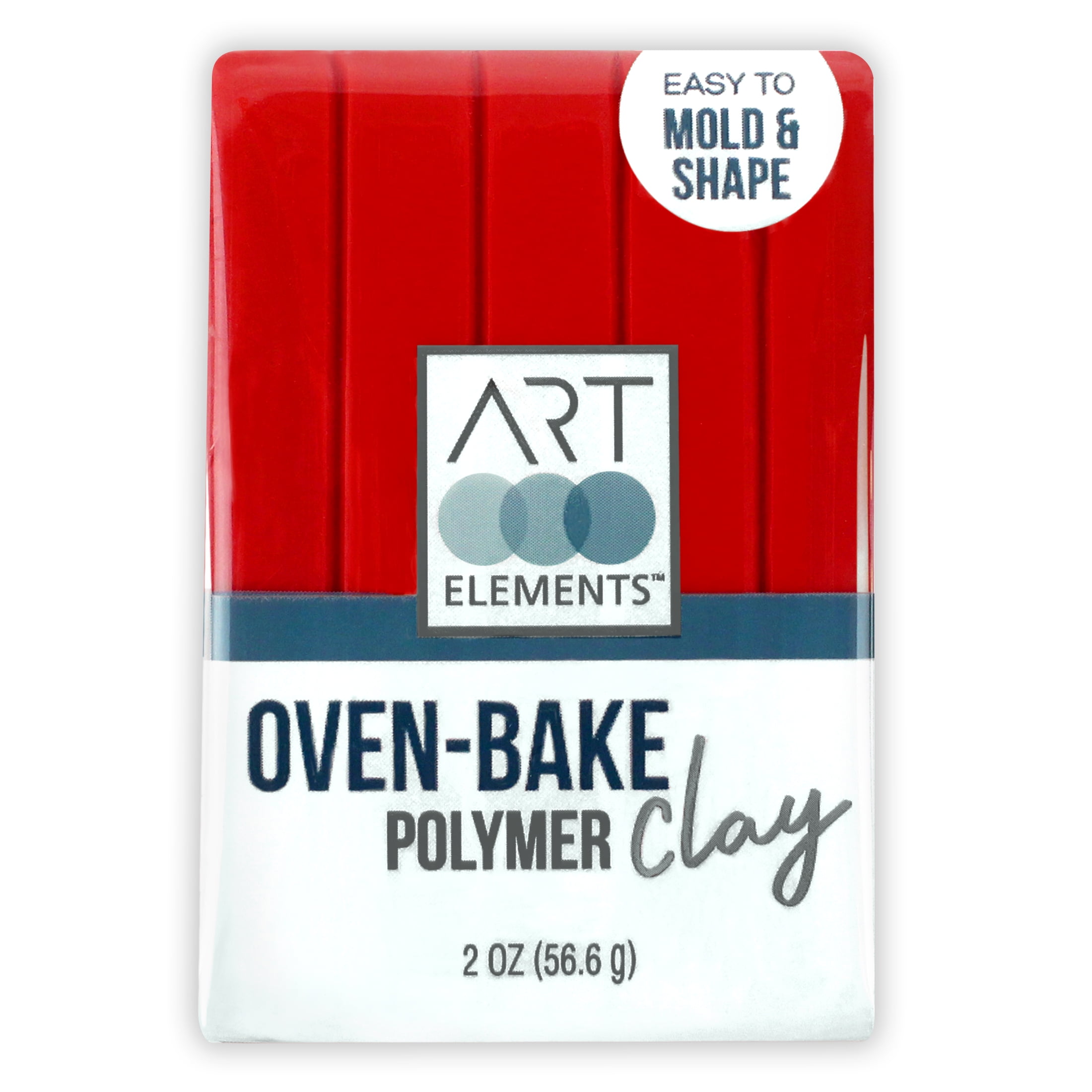 (3 pack) (3 pack) ArtSkills - Art Elements Oven Bake Polymer Clay, 2oz, Red