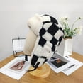 thumbnail image 7 of Winter Trapper Hat for Mens Womens Thick Fuzzy Fleece Warm Russian Bomber Cap Ear Flaps Outdoor Ski Headwear, 7 of 7