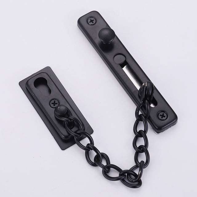 No punching Door Chain Latch Bolt Restrictor Guard Lock Slide Catch Security