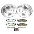 thumbnail image 3 of PowerStop Rear Z36 Truck & Tow Carbon-Fiber Ceramic Brake Pad and Drilled and Slotted Rotor Kit Fits: CHEVROLET GMC Select Models K8767-36, 3 of 9