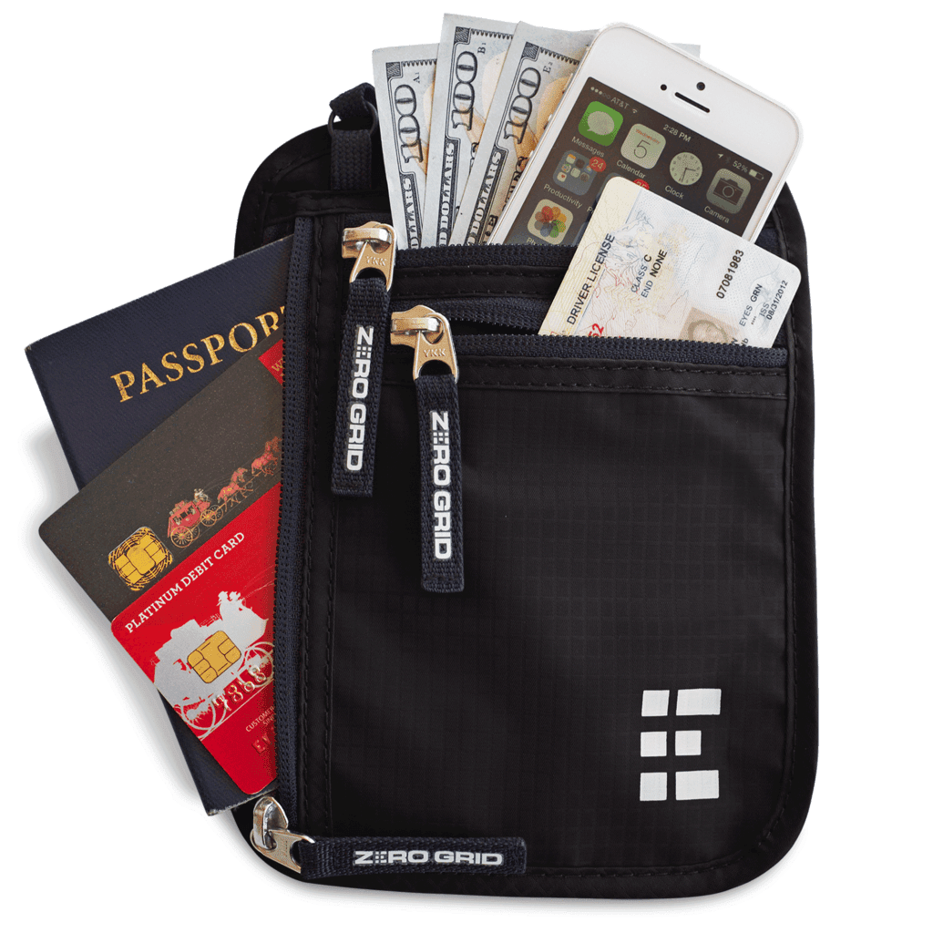 Beige Money Belt/Neck Wallet Combo Pack 