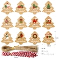 thumbnail image 4 of TISHITA Christmas Kraft Paper Tags Wedding Gifts Tags Labels Gift Boxes Labels Cake 96X Pendants, 4 of 8