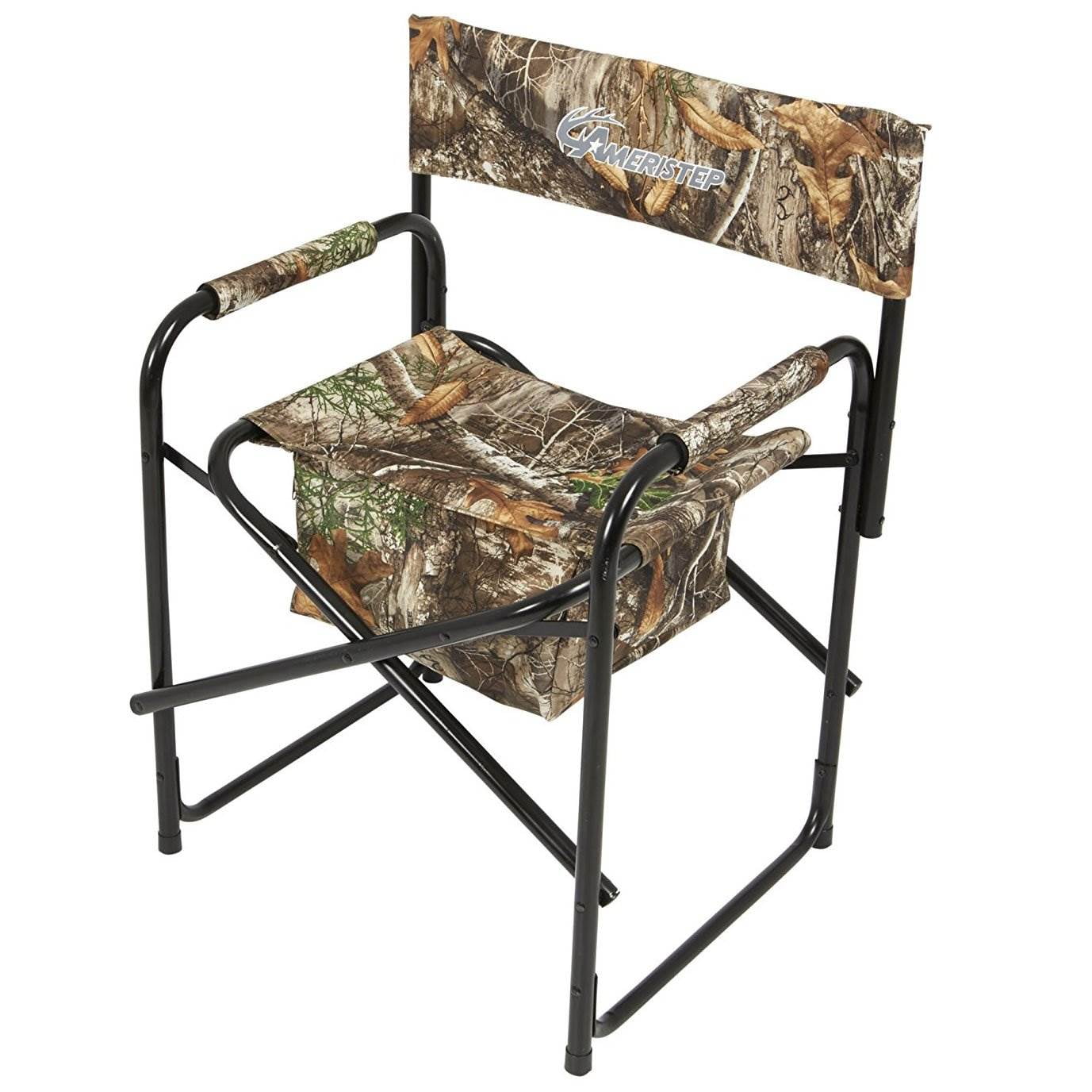 Ameristep Durable Camo Padded Polyester Quiet Director Lawn Chair