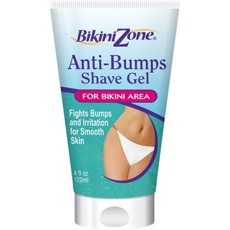 Bikini Zone Anti-Bumps Shave Gel for Bikini Area 4 Fl. (Best Cream For Shaving Pubic Area)