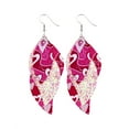 thumbnail image 1 of Pendientes para mujer, regalos para mujer, pendientes de San Valentín, pendientes con estampado de corazón y labios rojos de doble cara, pendientes de moda., 1 of 3