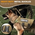 thumbnail image 2 of Chaleco para perros WINSEE Service Dog para perros medianos, color marrón, 2 of 7