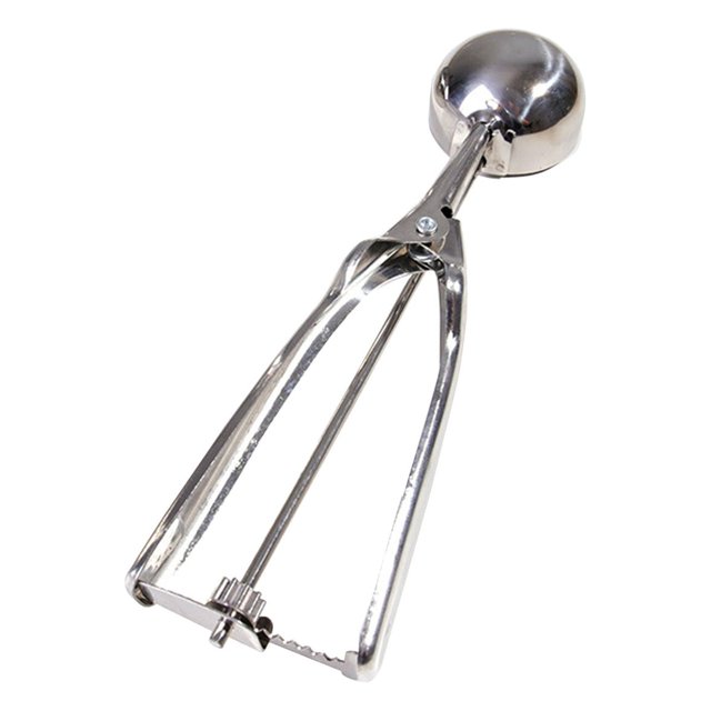 Under 10 Tableware Ice Cream Spoon Stainless Steel Spring Handle Masher Cookie Scoop