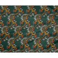 thumbnail image 4 of oneOone Polyester Lycra Fabric Spiral & Floral Block Print Fabric By Yard 56 Inch Wide, 4 of 4