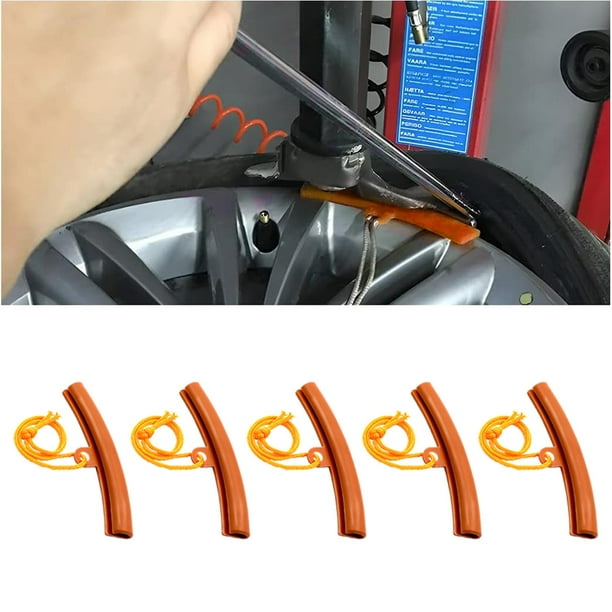 5-Pack Tire Changer Rim Protector Guards – Yellow Plastic Wheel Edge Savers For Cars & Motorcycles