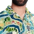 thumbnail image 5 of Atlas Men's Short Sleeve Shirts with Spread Collar Tops, Casual Printed Poplin Shirt, Button Down Short Summer Beach Shirts - Unisex, 5 of 6