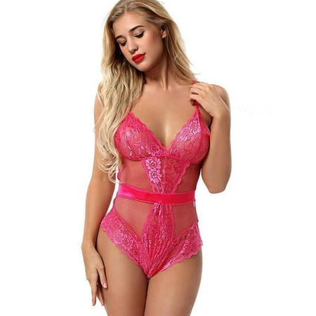 

Women s Sexy Sexy One Piece Lingerie Lace Sexy Lingerie Red M