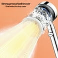 thumbnail image 4 of Steadline 5 Mode Turbo Shower Head Complete Set with Hose and Bracket - Enhanced Water Pressure with Universal Connection and Easy Tool-Free Installation for Home Bathroom, 4 of 9