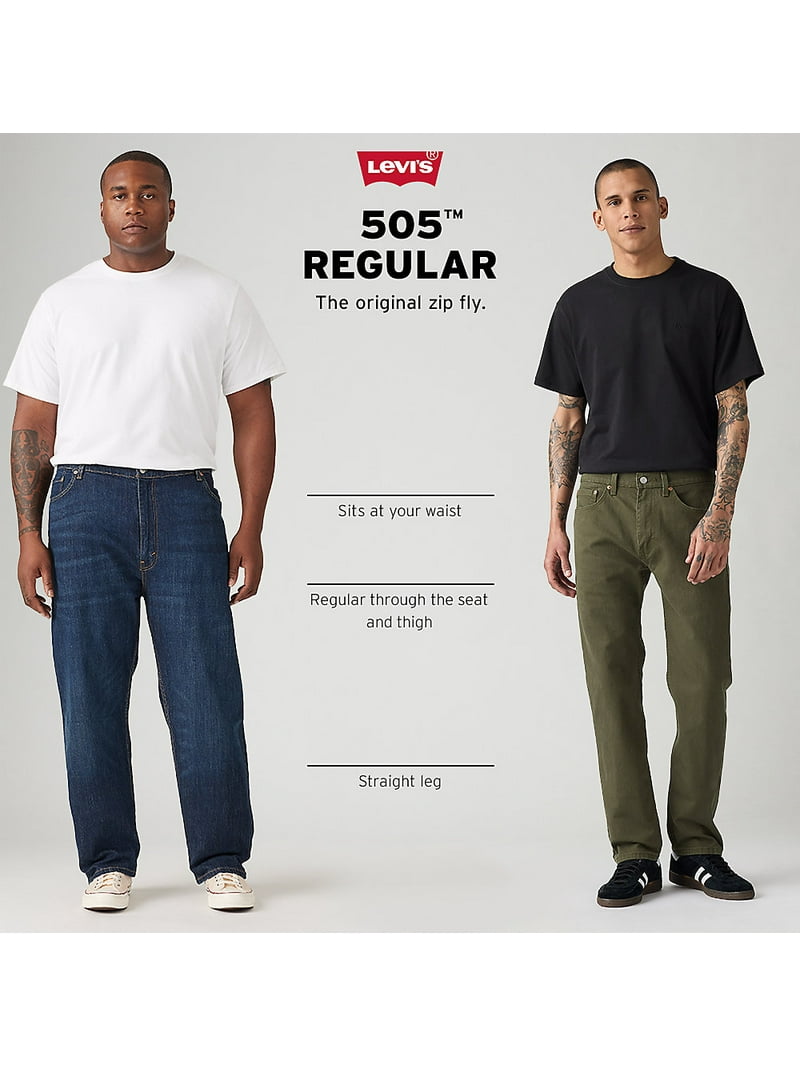 LEVI’S / 00's 505 denim pants Levis Men's 505 Regular Fit Jeans - Walmart.com