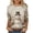 Multicolor#255, variant on Jinhomg Christmas Highland Cow Tops for Women Crewneck 3/4 Sleeve Scarf Winter Graphic Tees