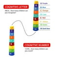 thumbnail image 4 of CHUANK Baby Stacking Cups  Building Set Nesting Cups  Early Educational Toddlers Toy 9 Pieces with Numbers Animal Characters Rainbow  Multi-color, 4 of 7