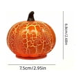 thumbnail image 3 of Halloween Pumpkin Lanterns, Glow-in-the-dark Cracked Pumpkin Shape for Thanksgiving Halloween Fall Decor,2.68x2.95in, 3 of 6