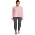 thumbnail image 3 of JUNWELL Women‘s Super Soft Hacci Knit Jogger Pants  27.5” Inseam  2-Pack  Sizes XS-XXL, 3 of 5