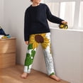 thumbnail image 5 of Pofeuu Plump Sunflower And Sketch Print Teenagers' Pajama Pants, Soft Lounge Pajama Pants with big pockets for Men Plaid Pj Bottoms-Large, 5 of 6