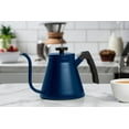 thumbnail image 2 of Kook Stovetop Gooseneck Kettle with Thermometer, 27 Oz, Navy Blue, 2 of 3