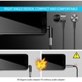thumbnail image 4 of Paquete de adaptador de audio de 3,5 mm, adaptador de auriculares en ángulo recto, convertidor adaptador auxiliar hembra a macho de 90 grados compatible, 4 of 6