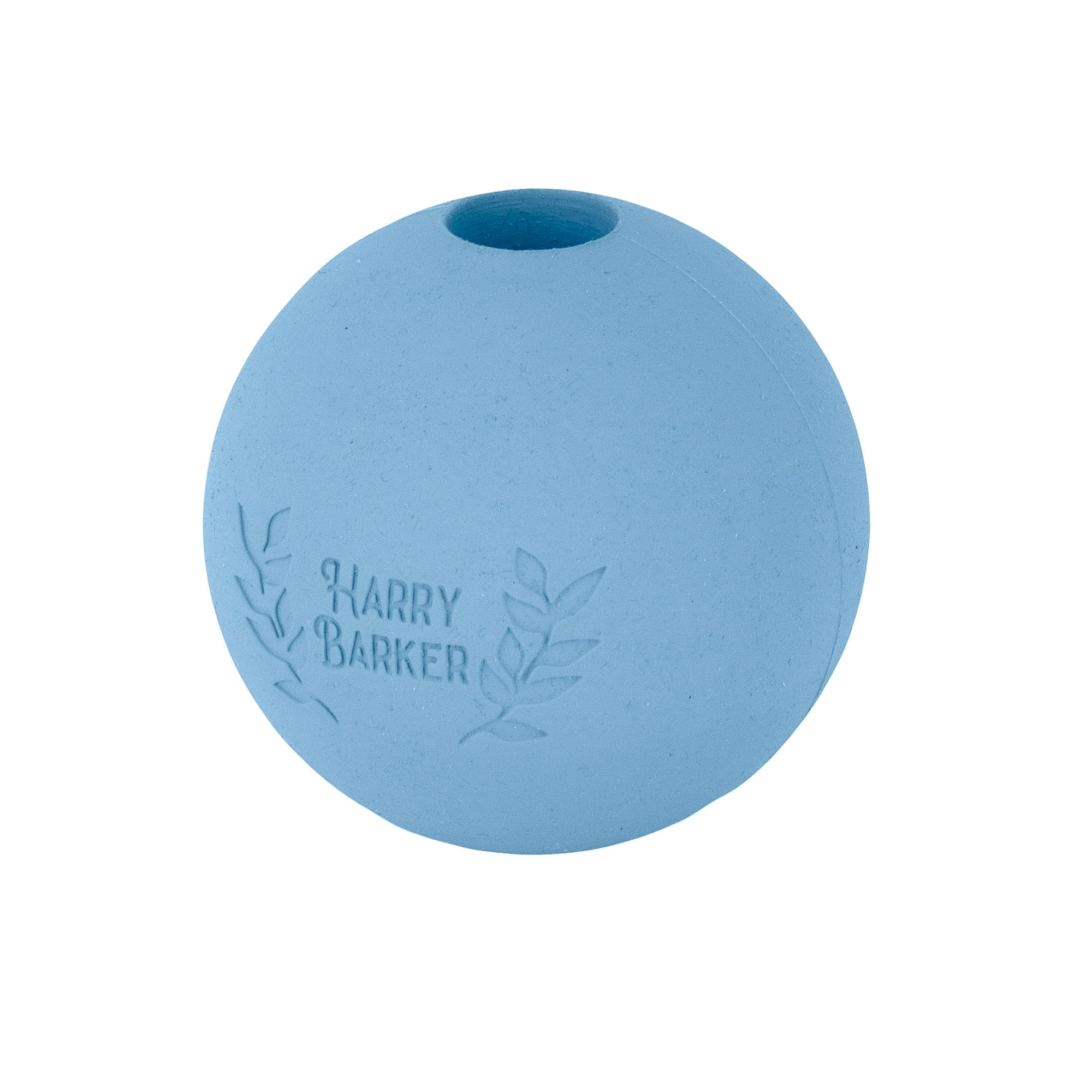 Harry Barker 2.5 Inch Durable All-Natural Rubber Dog Ball 6 Pack Set, Blue, Medium