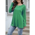thumbnail image 2 of Button Down Back Sweater Green Small, 2 of 2