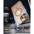 thumbnail image 4 of Funda magnética Miracase para iPhone 16 Pro con pantalla dorada, 4 of 8