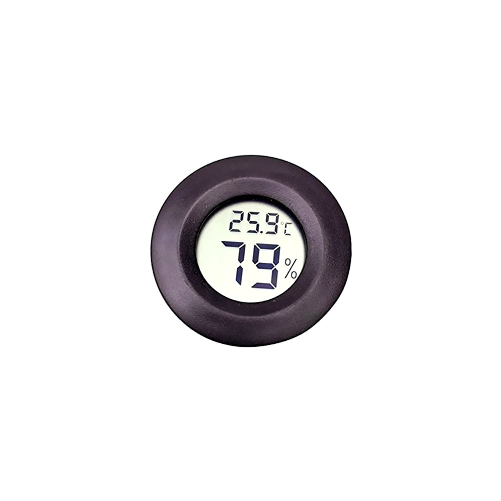 Digital LCD Round Hygrometer Thermometer Monitor Indoor Outdoor Humidity Meter 