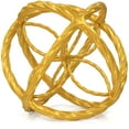 thumbnail image 1 of Everydecor Metal Decorative Sphere For Home Decor (Trendy Gold), 1 of 2